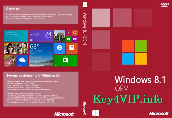 Bán key bản quyền Windows 8.1 Pro