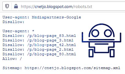 انشاء ملف robots txt جديد انشاء ملف روبوتس robots.txt مخصص لمدونة بلوجر