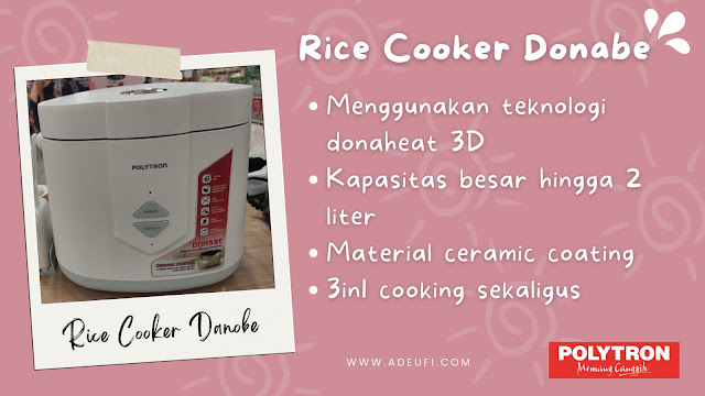 review rice cooker danobe tiara pot pro dan air fryer polytron