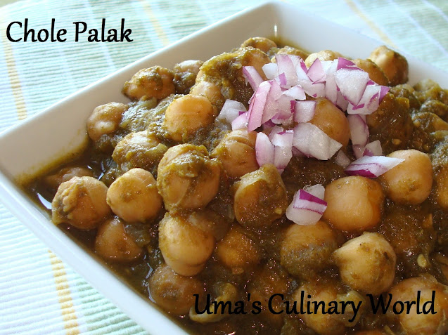 chole palak