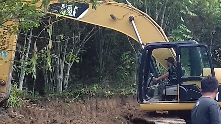 Pekerjaan TMMD ke 104 Kodim 0417/Kerinci  