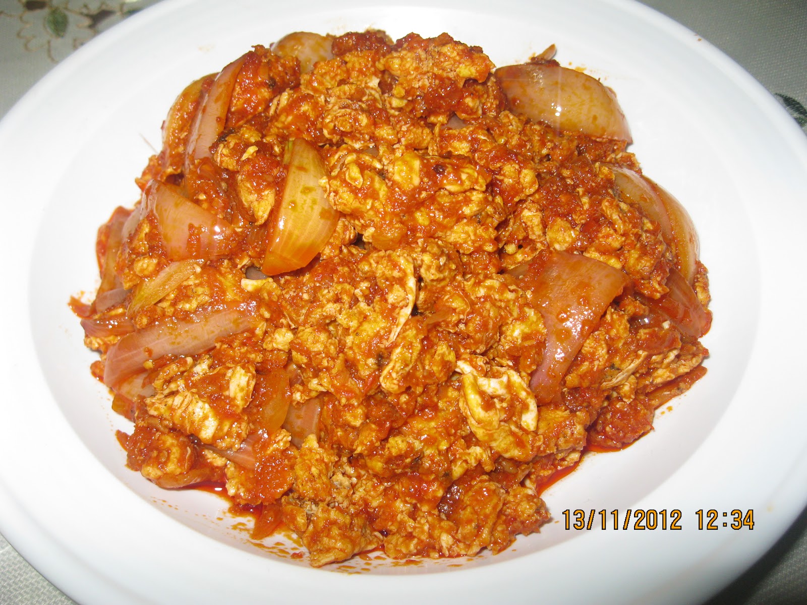 RESEPI CIKGU ANI: SAMBAL TELUR SCRAMBLE