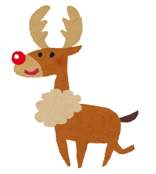 クリスマスのイラスト トナカイ かわいいフリー素材集 いらすとや