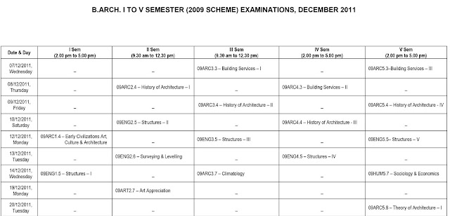 vt univerrsity,image,exam time table