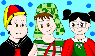 Chaves Chiquinha e Quico feitos no paint