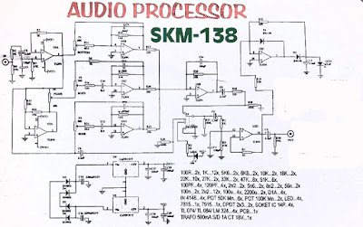  Audio  Processor  Circuit  TL074 Electronic Circuit 