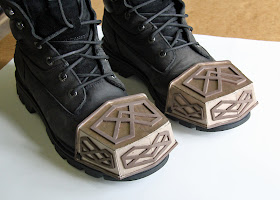 Thorin Oakenshield boot caps cardboard and foam