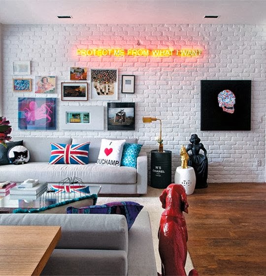 decor trend, neon sign, yolo sign, neon, home trends, 