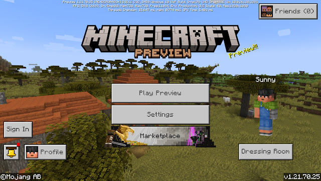 Minecraft Beta & Preview - 1.21.70.25