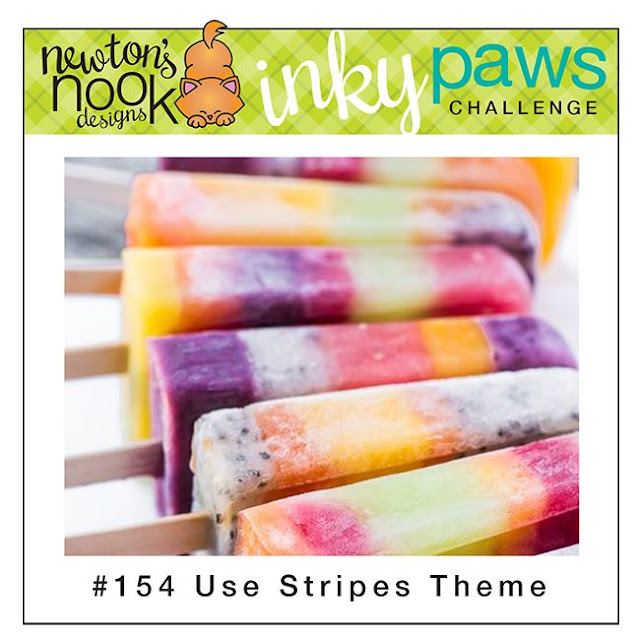 Newton's Nook Designs Inky Paws Challenge #154 - Use Stripes Theme