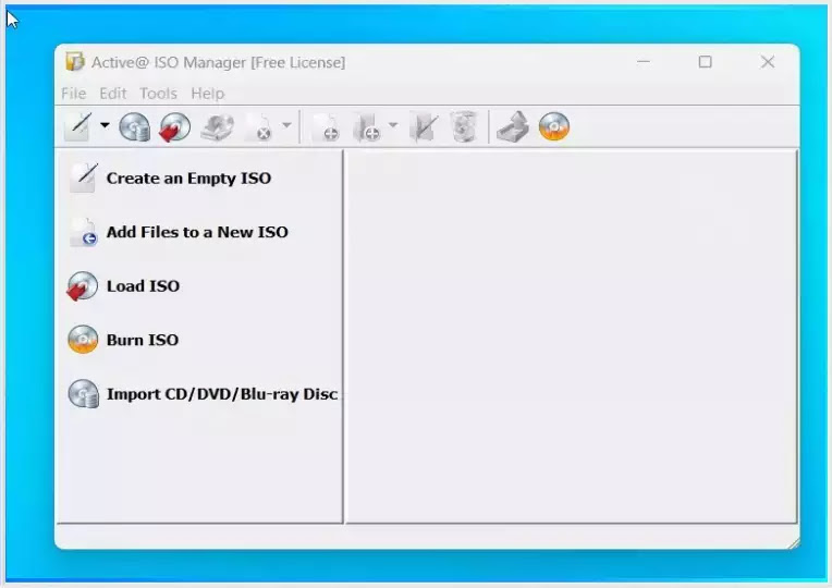  Active@ ISO Manager :  Δωρεάν λογισμικό δημιουργίας, επεξεργασίας και  εγγραφής εικόνων ISO CD/DVD
