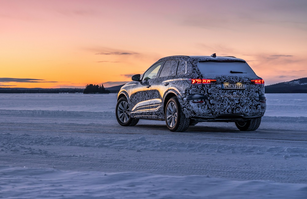 Audi tests the production-oriented Q6 e-tron prototype in the far north