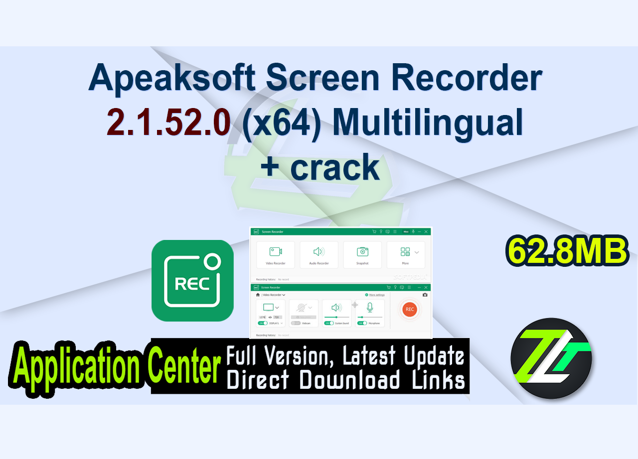 Apeaksoft Screen Recorder 2.1.52.0 (x64) Multilingual + crack
