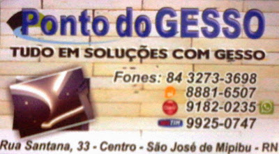 PONTO DO GESSO - TUDO EM SOLUÇÕES COM GESSO -