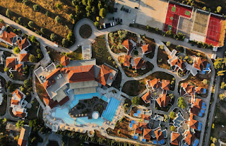 αεροφωτογραφια από ξενοδοχεία στην Ερέτρια, Εύβοια