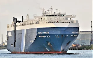 The Galaxy Leader, pictured in 2008. Houthi rebels described it as an Israeli ship but Israel said it was British-owned and Japanese-operated.