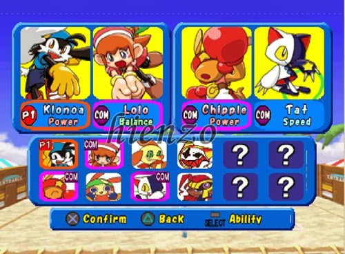 Klonoa Beach Volleyball (All Characters)