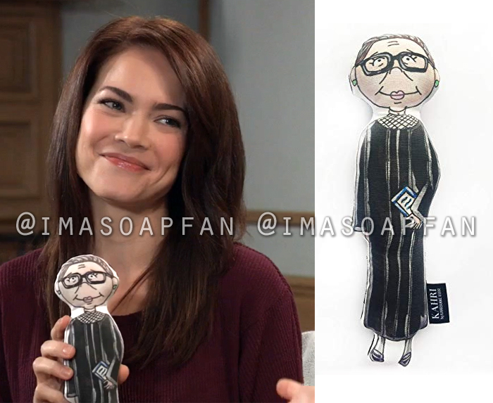 Elizabeth Webber, Rebecca Herbst, Ruth Bader Ginsburg Doll, Notorious RBG, General Hospital, GH