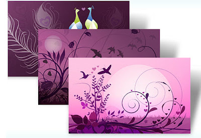 love birds, windows7, valentines day, themes, special