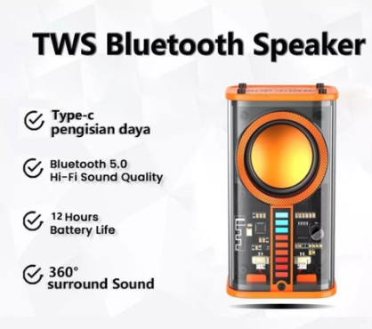 Spesifikasi Speaker Bluetooth TWS Super Bass