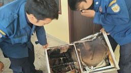 Damkar Padamkan Kulkas Kamar Hotel Medan Terbakar