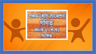 পঞ্চম শ্রেণি গণিত অধ্যায় ৬(ক,খ) সংক্ষিপ্ত প্রশ্ন (class five math 6ab short question)