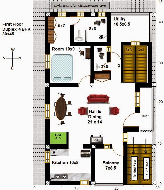 Important Style 48 40 70 House Plan 3d North Facing