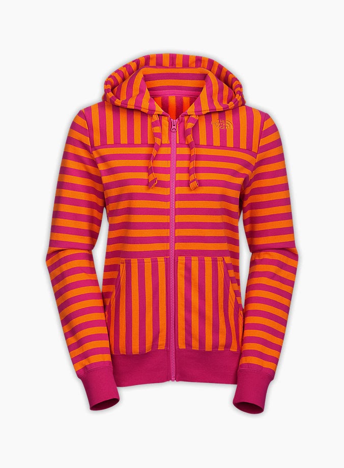 WAComens Striped Full Zip Hoodie