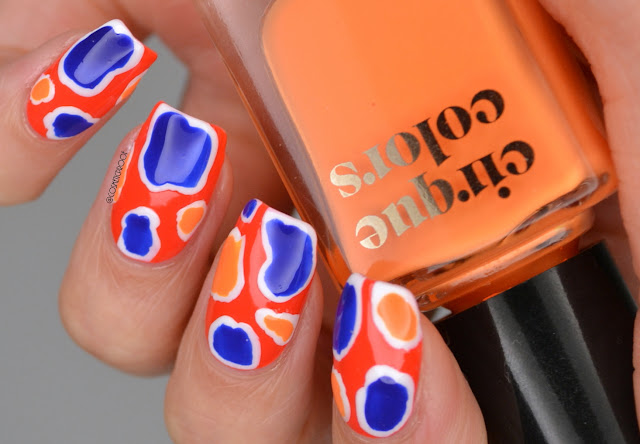 Abstract Neon Nail Art