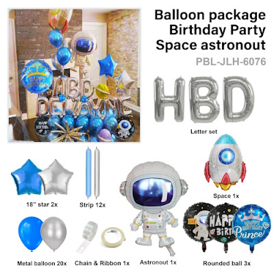 Paket Set HAPPY BIRTHDAY ASTRONOT (PBL-JLH6076)