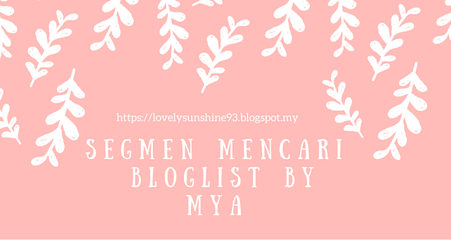 Segmen Mencari Bloglist by Mya