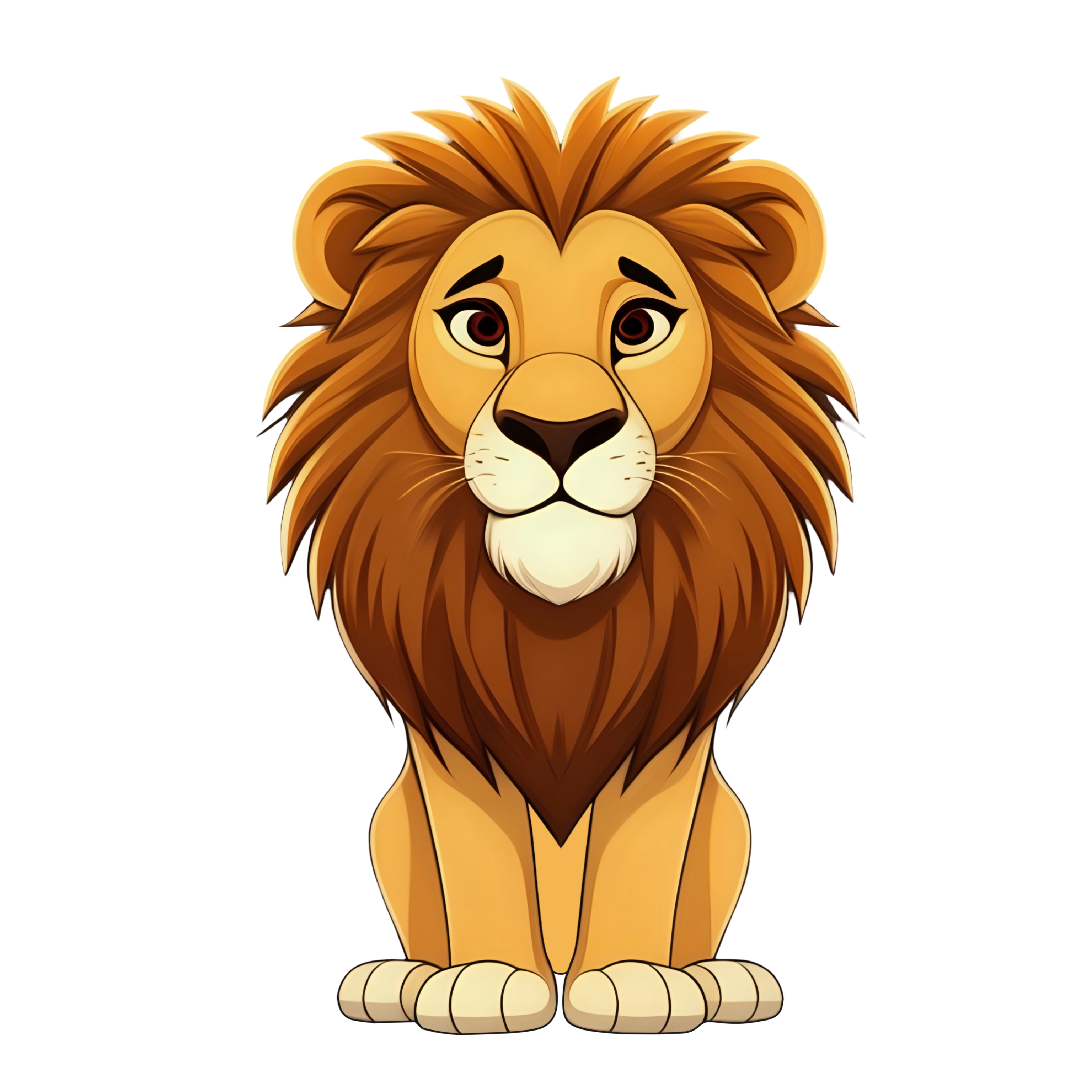 Lion cartoon character