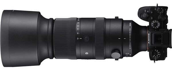 Объектив Sigma 60-600mm F4.5-6.3 DG DN OS Sports с камерой Sony