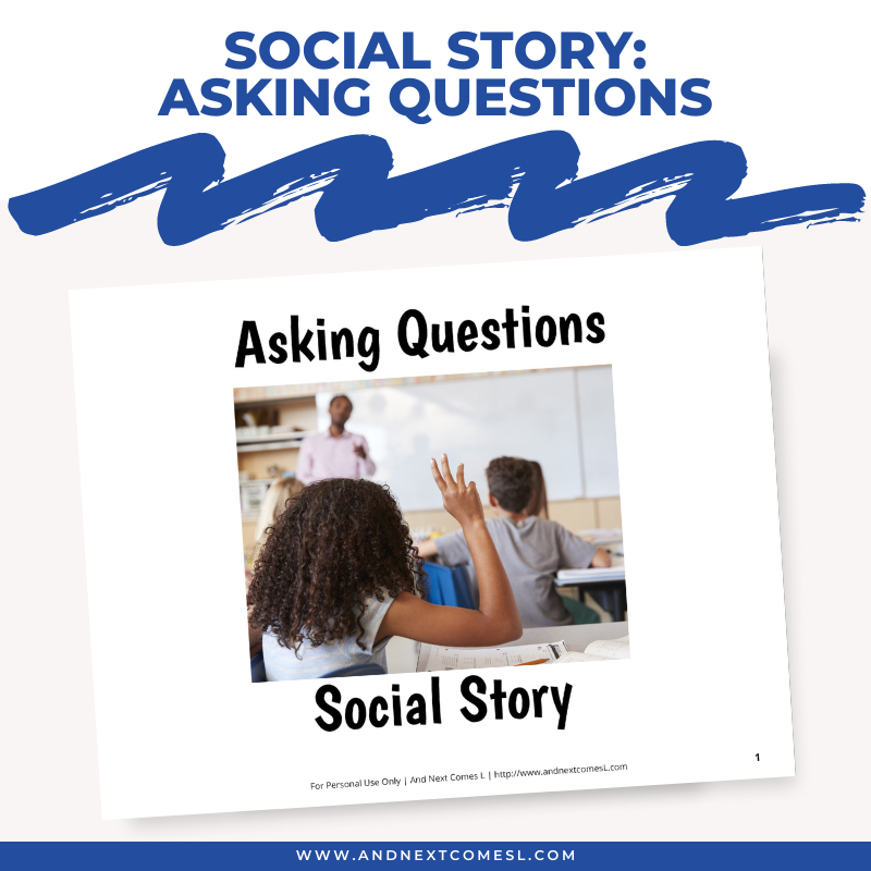 Asking questions social story