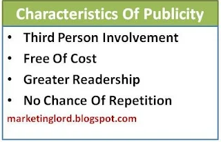 characteristics of publicity