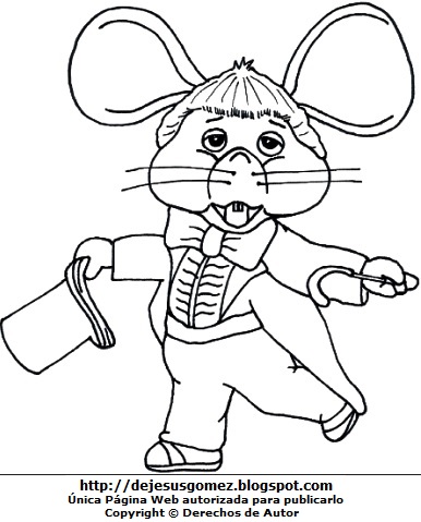 Imagen de Topo Gigio para colorear, pintar o imprimir. Dibujo de Topo Gigio de Jesús Gómez