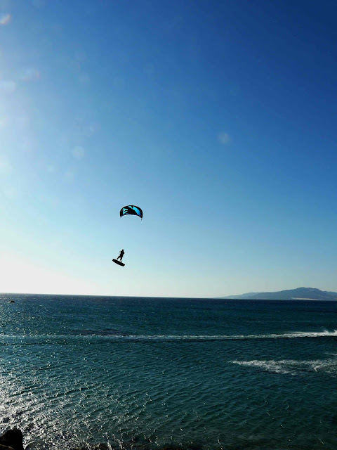 Kite surfers in Tarifa