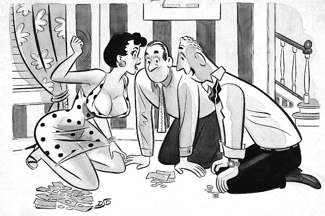 a Dan Decarlo cartoon about gambling and allure