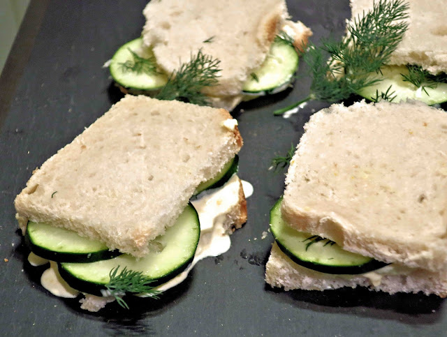 sandwiches au concombre