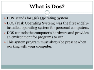 Pengertian Sistem Operasi DOS 