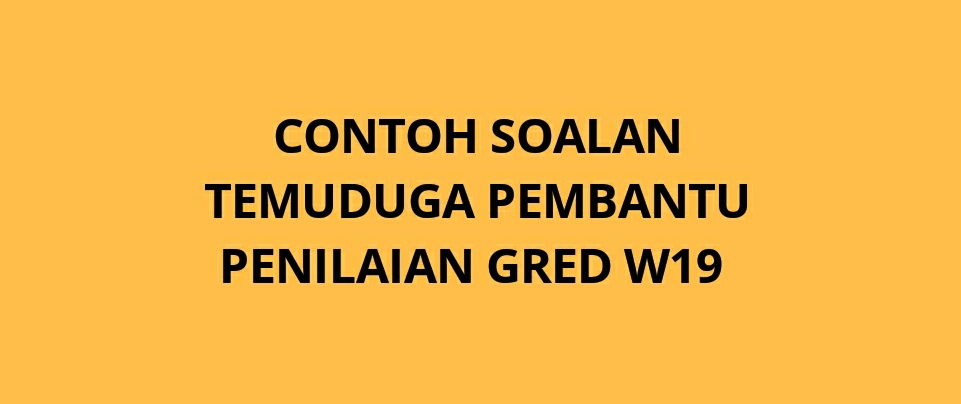 Contoh Soalan Temuduga Latihan Pembantu Pembedahan 