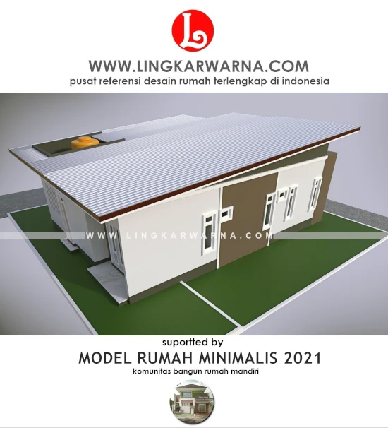 Desain rumah minimalis atap spandek