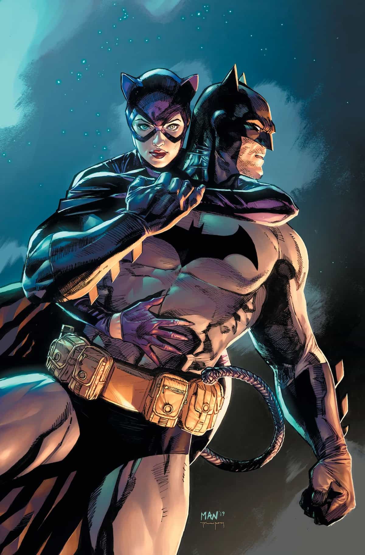 Batman/Catwoman #1, portada de Clay Mann
