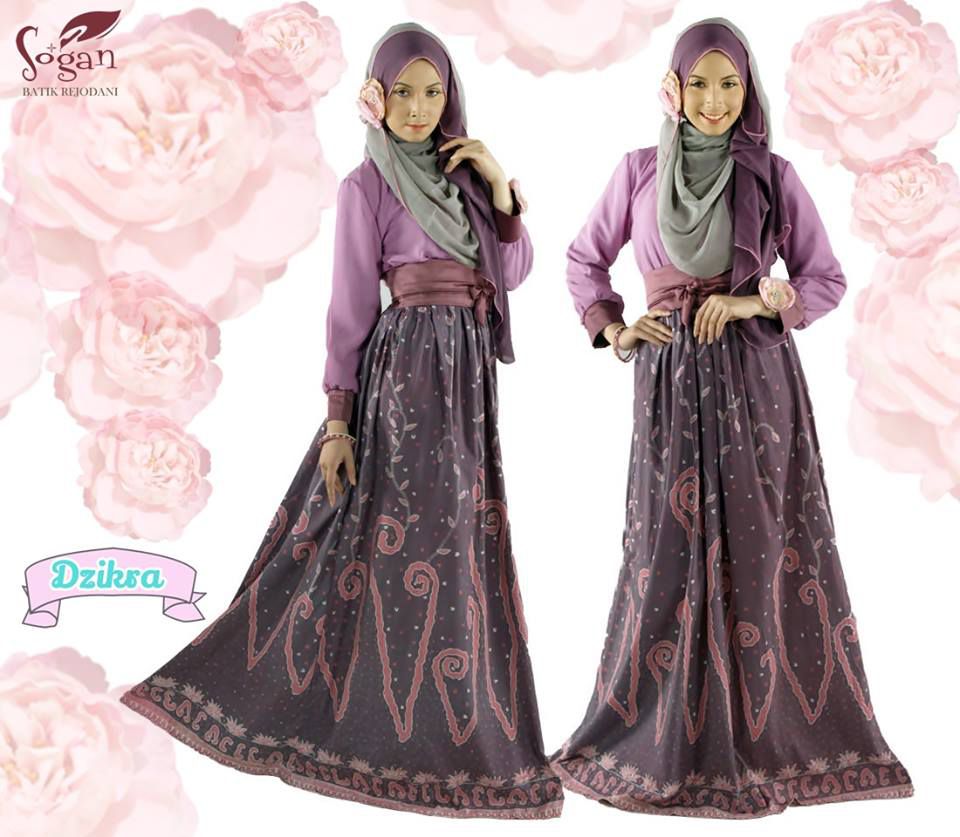  Contoh  Model Baju Gamis  Batik  Modern  TulisanViral Info