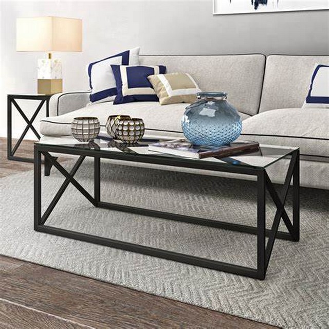 Glass Top Coffee Table Rectangle