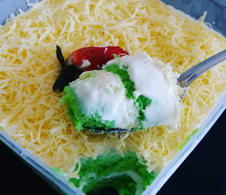 Resepi Kek Pandan Kukus Cheese leleh Sukatan Cawan - Blog 