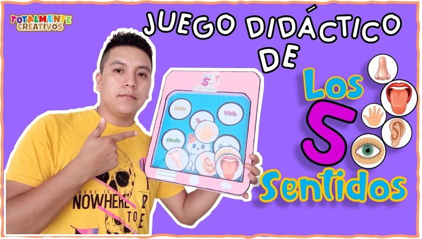 Juego Didáctico De Los 5 Sentidos-Totalmente Creativos