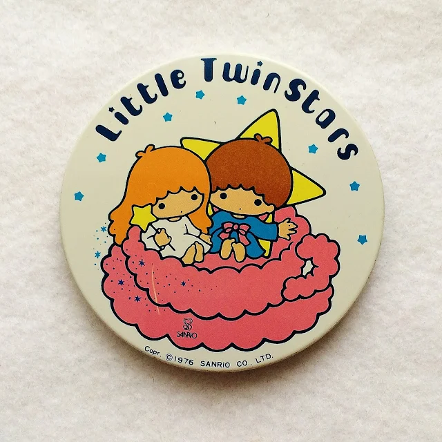サンリオ 70年代　キキララちゃん　缶バッジ　 【リトルツインスターズ】