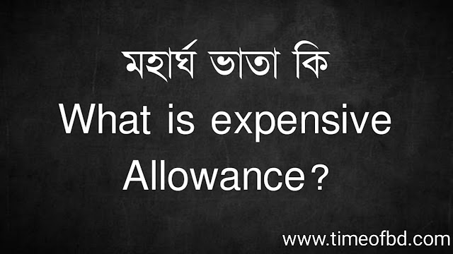 মহার্ঘ ভাতা কি | What is expensive Allowance?