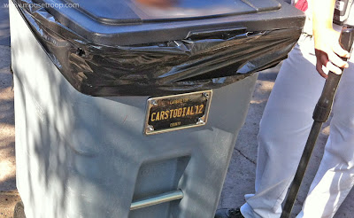 Cars Land Trash Bin Garbage Custodian Custodial